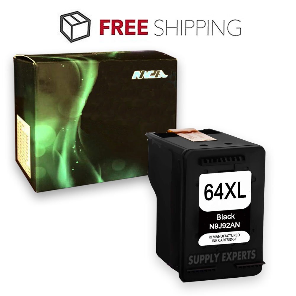 #64XL 64 XL N9J92AN Black Ink Cartridge for HP ENVY Photo 6252 6255 7155 7855