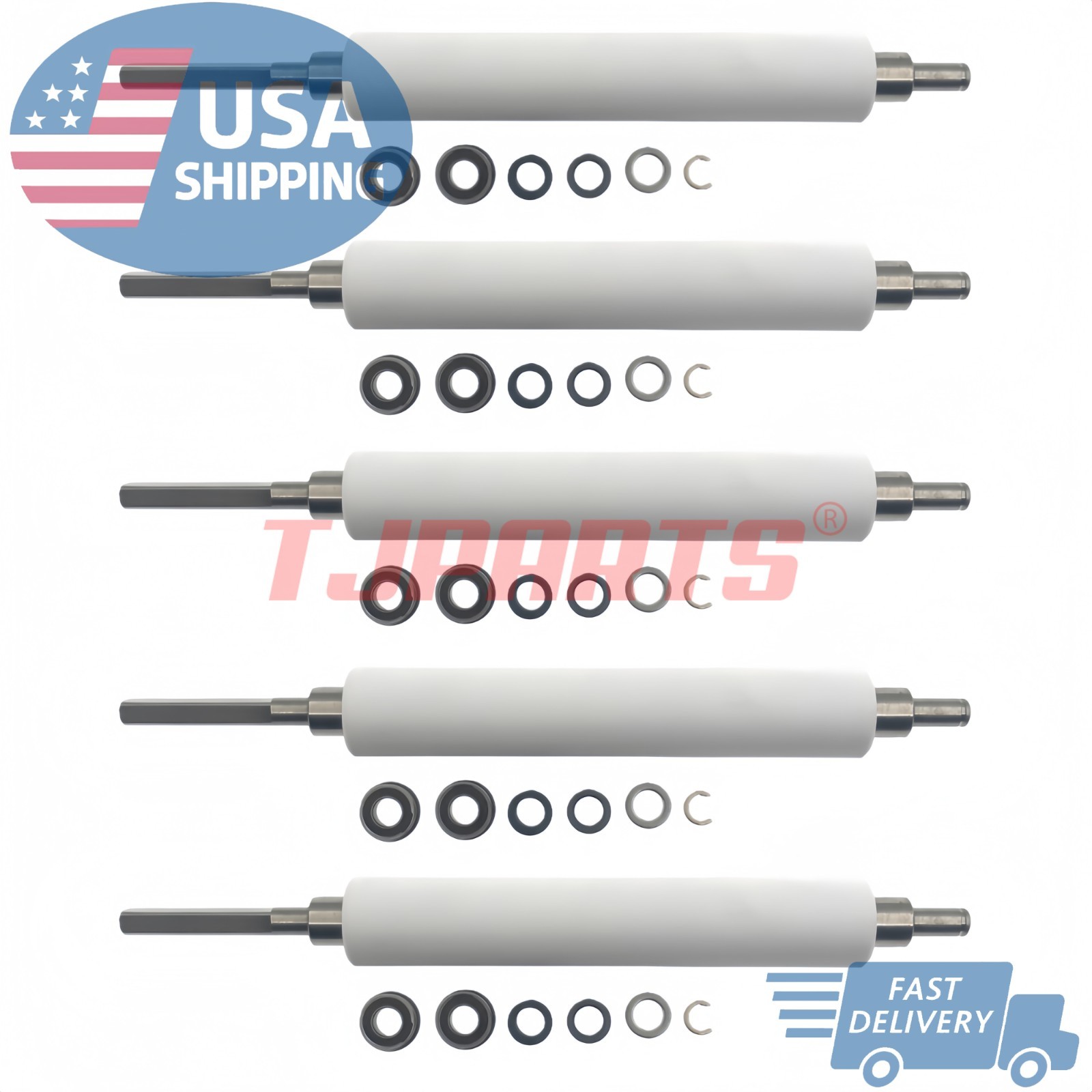 5Kits G41011M Printer Platen Roller for Zebra 105SL Plus,110Xi3 110Xi4 110Xilll+