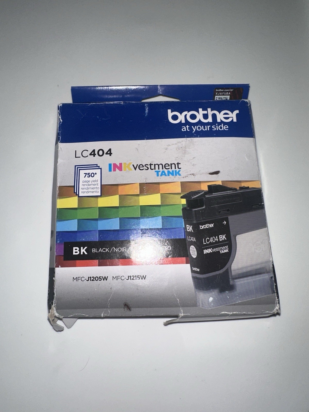 Brother Genuine LC404BK Yield Black INKvestment Tank Ink Cartridge 02/2026