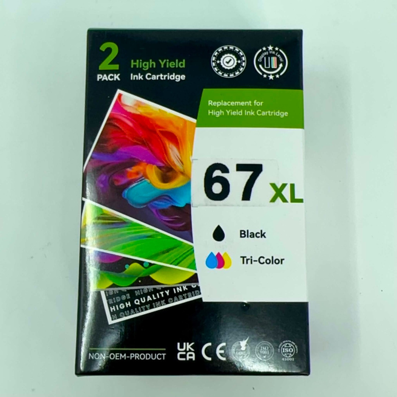 67XL Ink Cartridge Set Black Tri Color High Yield HP DeskJet Envy 6000 6055e6400