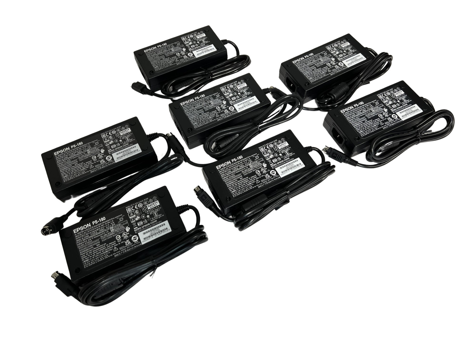 Lot of 7 Epson PS-180 AC Adapter M159B M159A Printer C8255343 TM-T88V M244A NEW