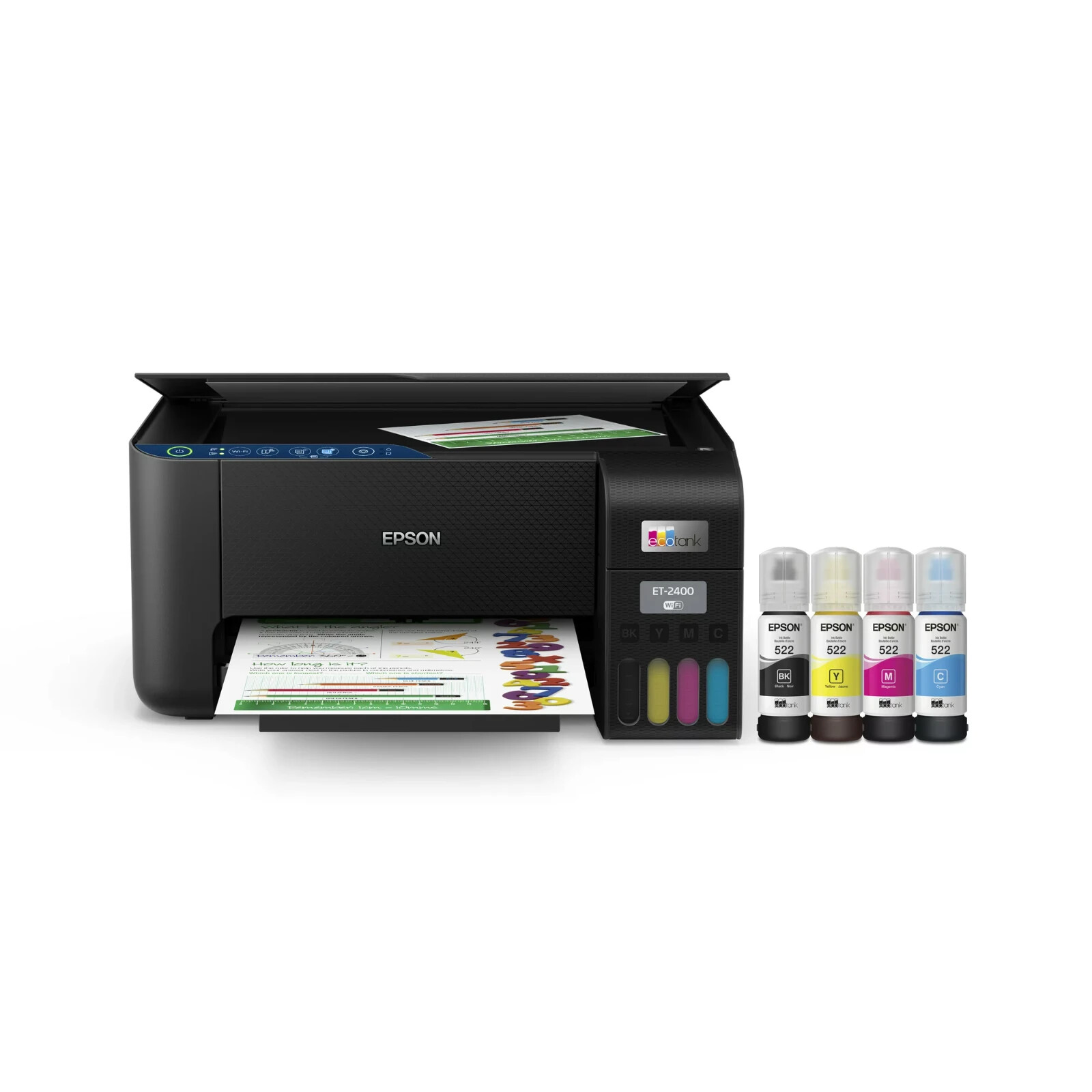 NEW Epson EcoTank ET-2400 Printer Wireless Color All-in-One Supertank copy scan