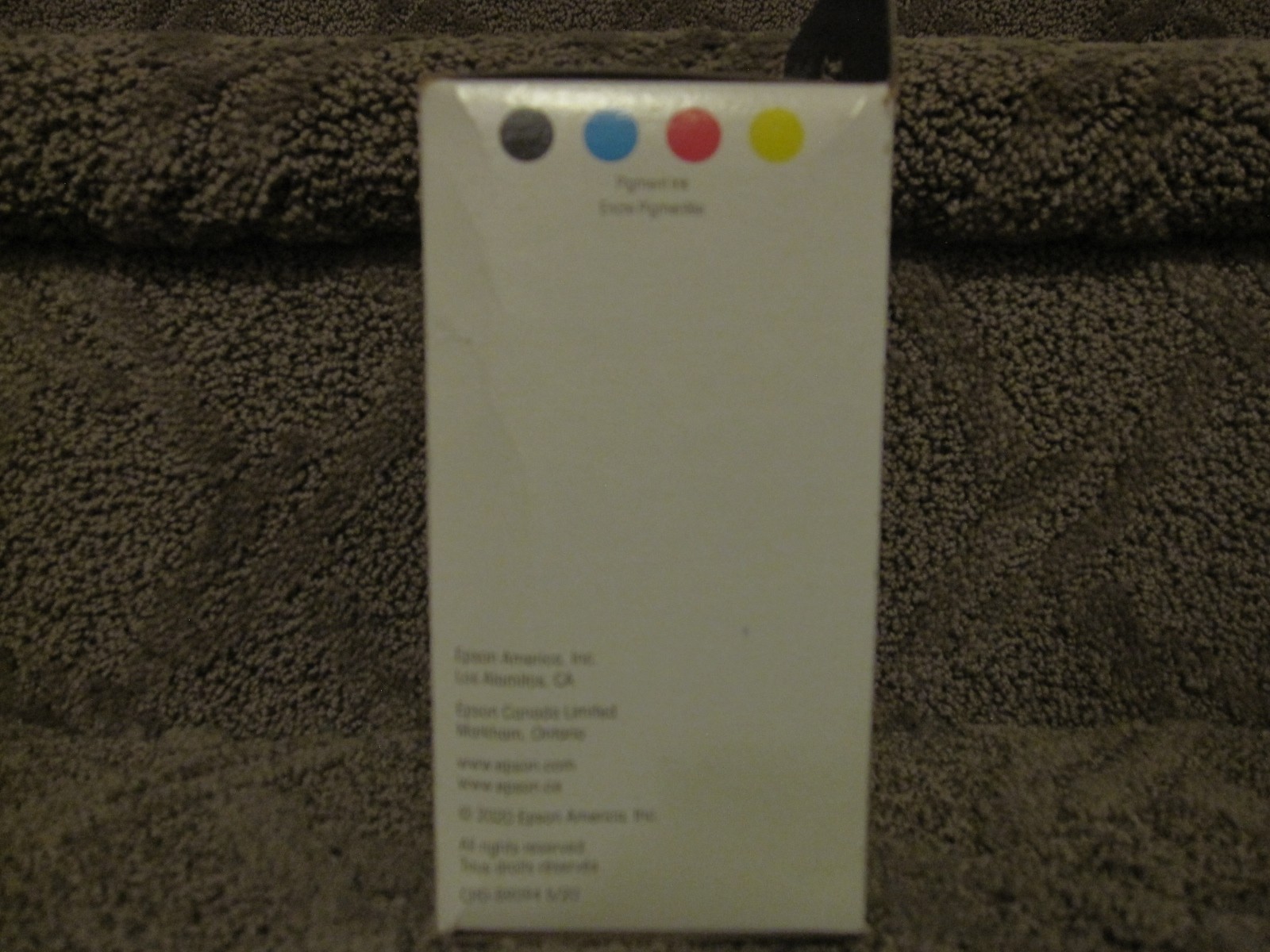 Epson T822120-BCS Black Cyan Magenta Yellow Ink Cartridge # 822 01.2028
