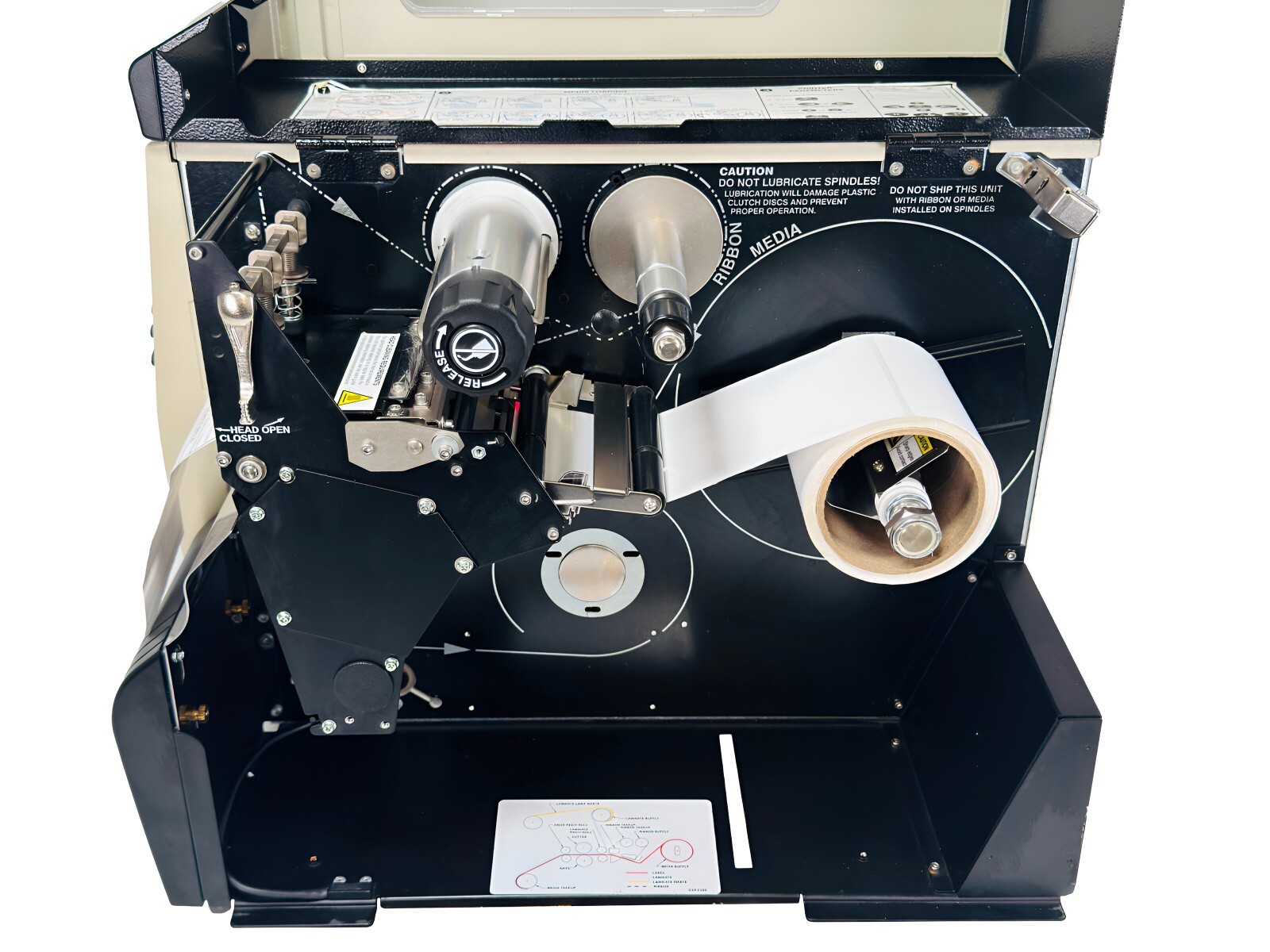 TESTED Zebra 110Xi4 Thermal Transfer Barcode Label Printer 600Dpi USB LAN Serial