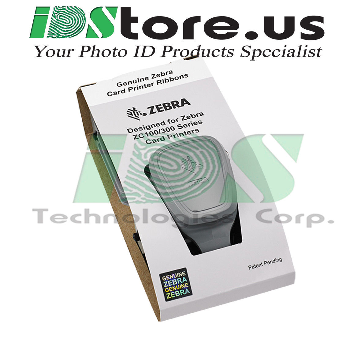 Zebra 800300-350 YMCKO Color Ribbon 200 Images for ZC300 Series US & Canada -New