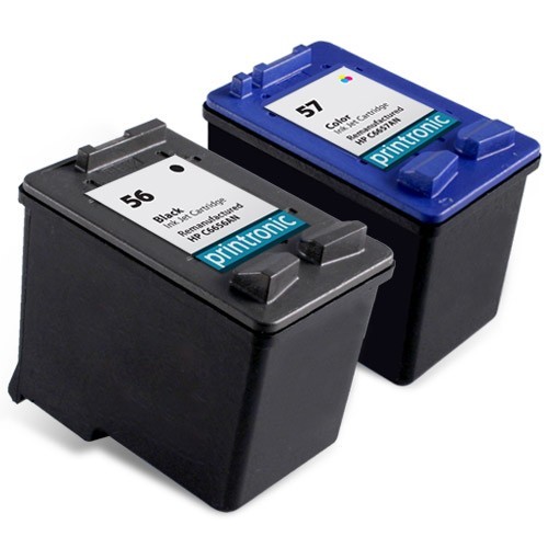 2PK HP 56 57 Ink Cartridge C6656AN C6657AN PSC 1315 1210 1350 1110 1310 Printer