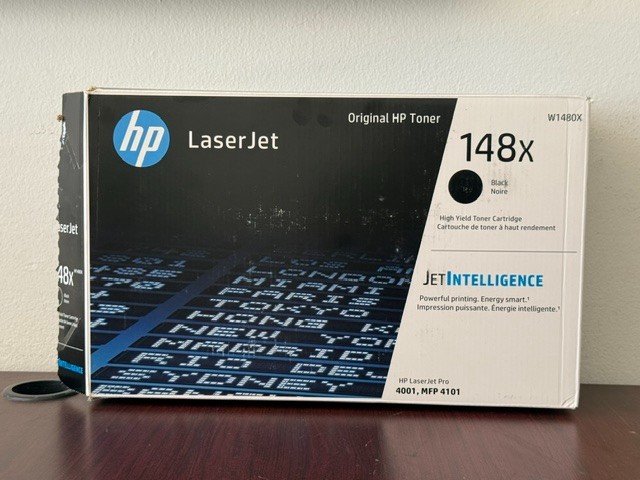 Genuine HP 148X Black High Yield Toner Cartridge (W1480X) New Open Box