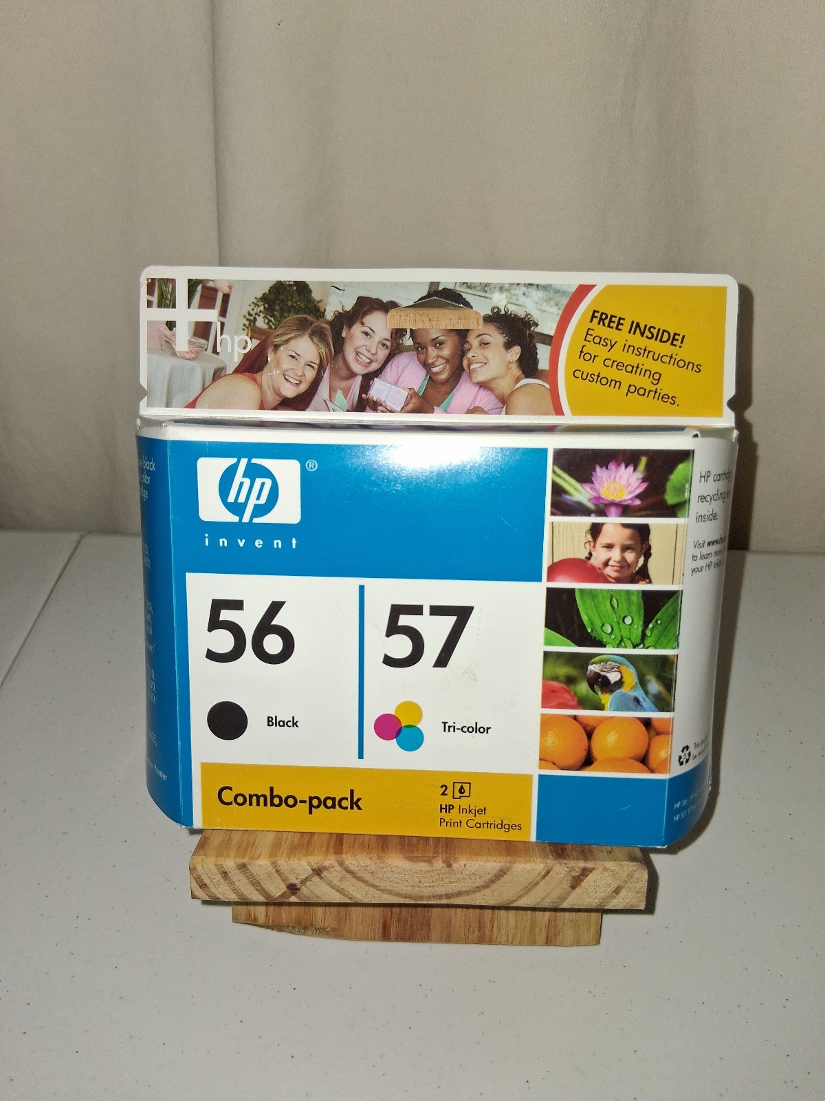Genuine HP 56 Black 57 Tri-Color Ink Cartridges Combo-Pack Sealed New Old Stock