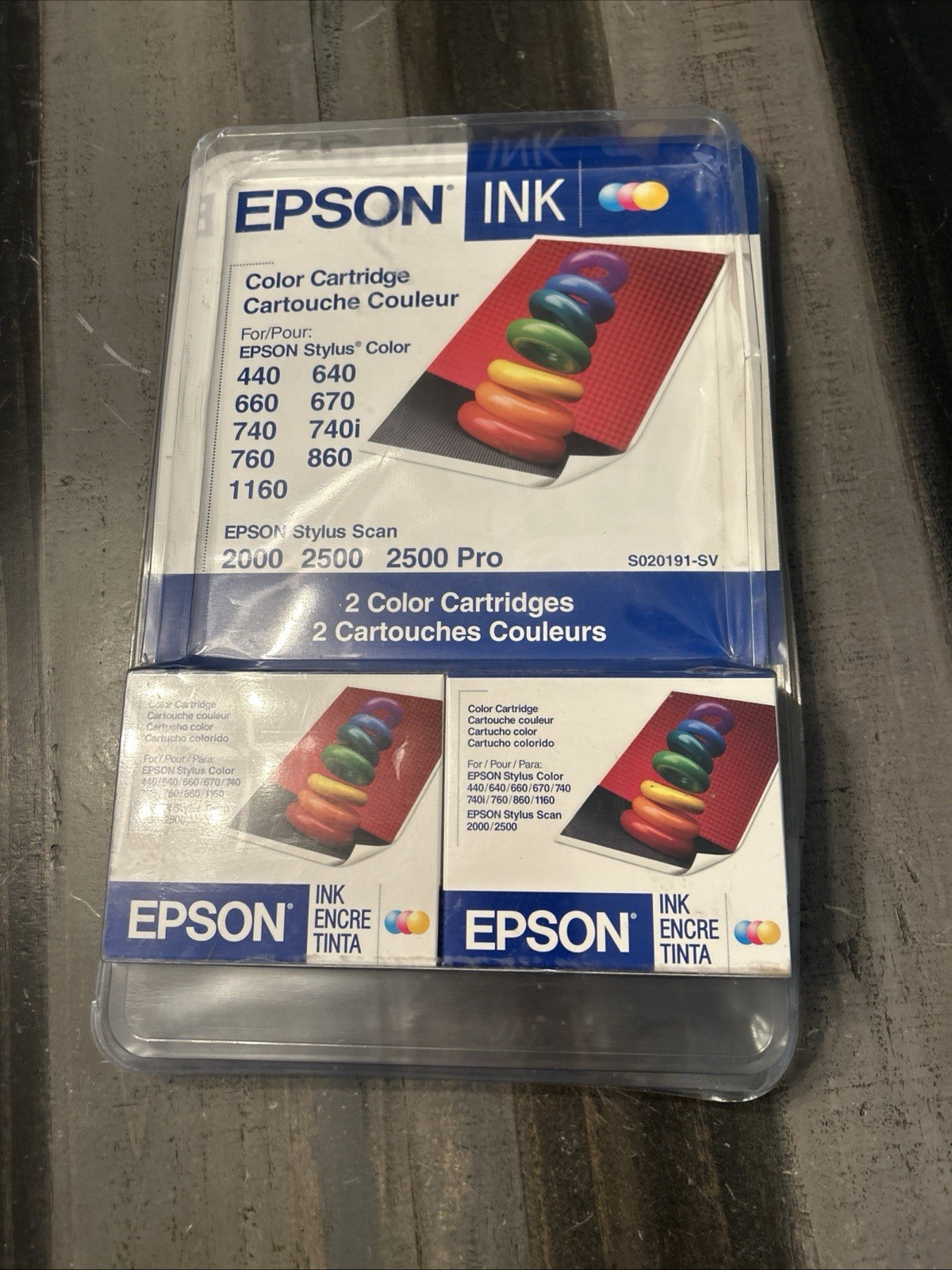 Epson Ink Color Cartridge Pack 2 Color Cartridges New