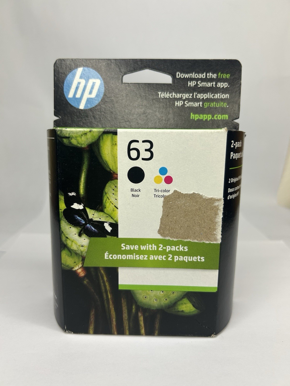 HP 63 Black & Tricolor Ink Cartridge New In Box 🖨️