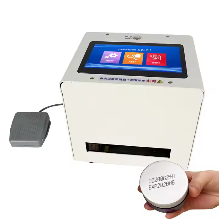 Desktop inkjet printer, canned bottle cap packaging barcode date printingmachine