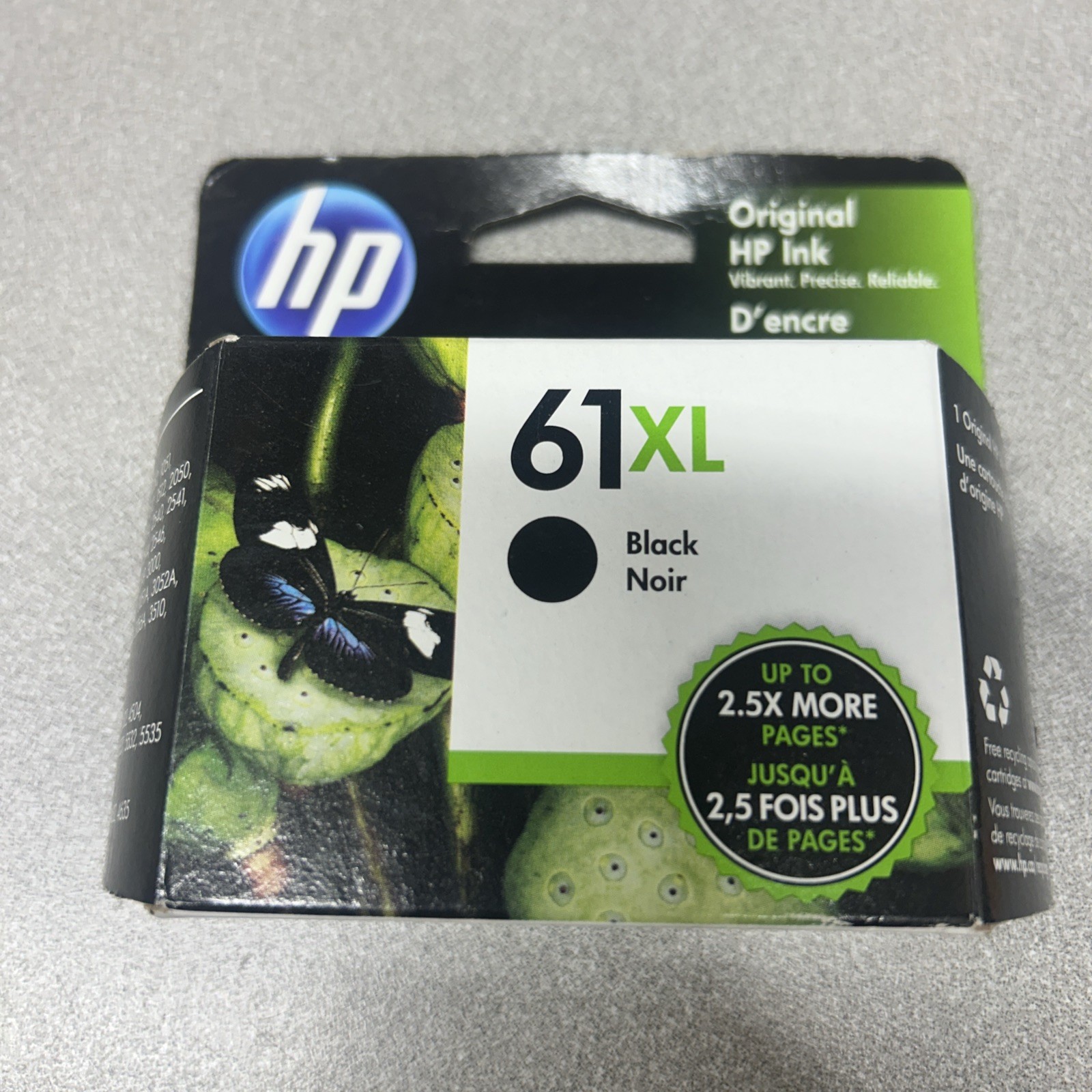 Genuine New HP 61XL CH563WN Black Ink Cartridge EXPIRED Jun 2023