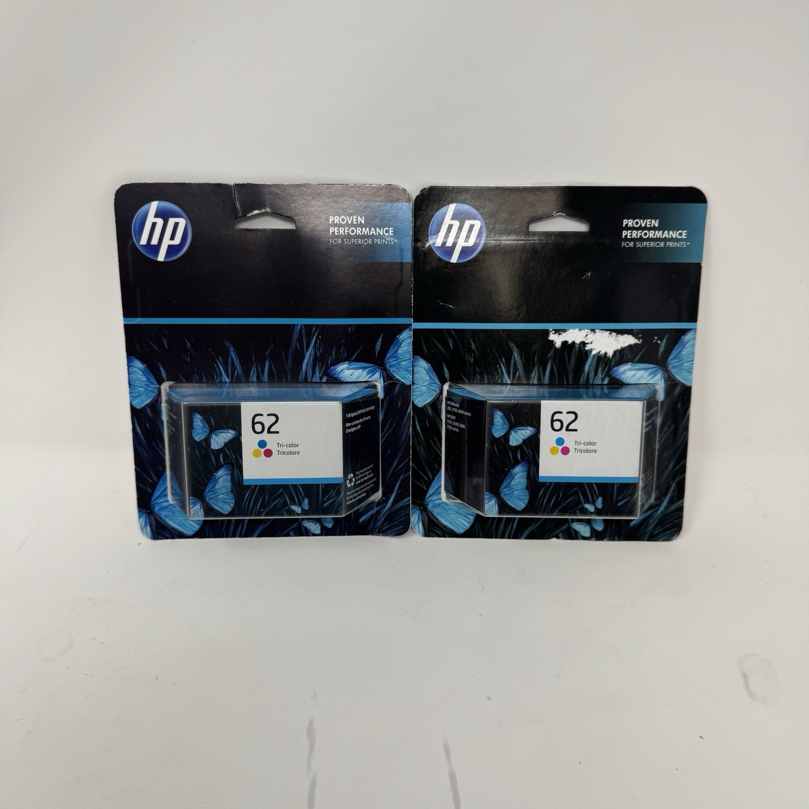 HP 62 TRI-COLOR C2P06AN EXPIRATION DATE Feb 24 May 23