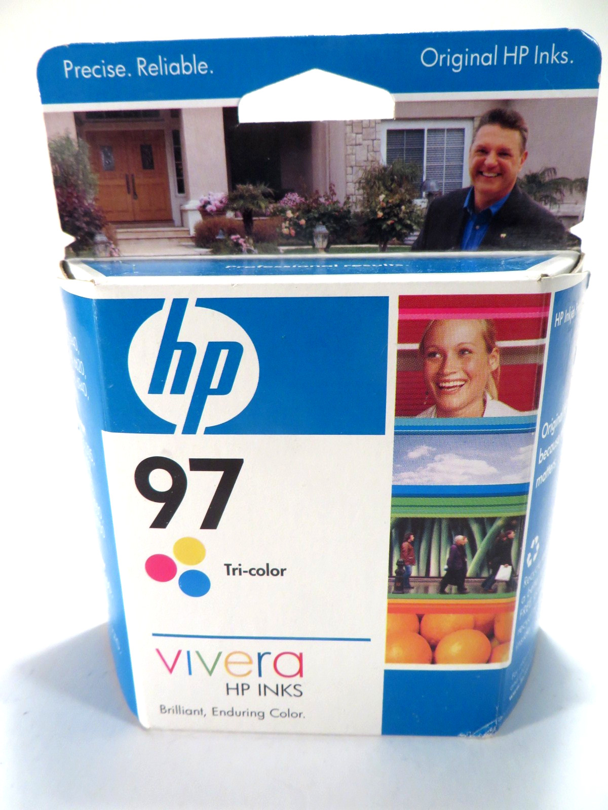 HP Ink Cartridge 97 Tri-Color Vivera HP Inks Brilliant Enduring Color Sealed New