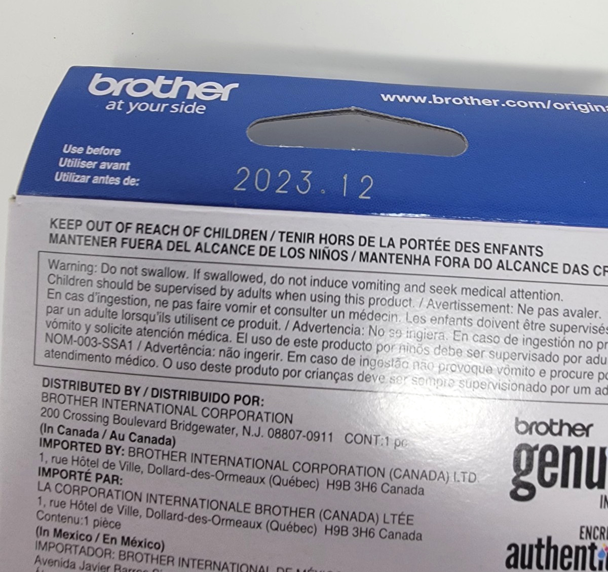Brother LC203BK XL High-Yield Ink Cartridge Black Exp. 12/2023