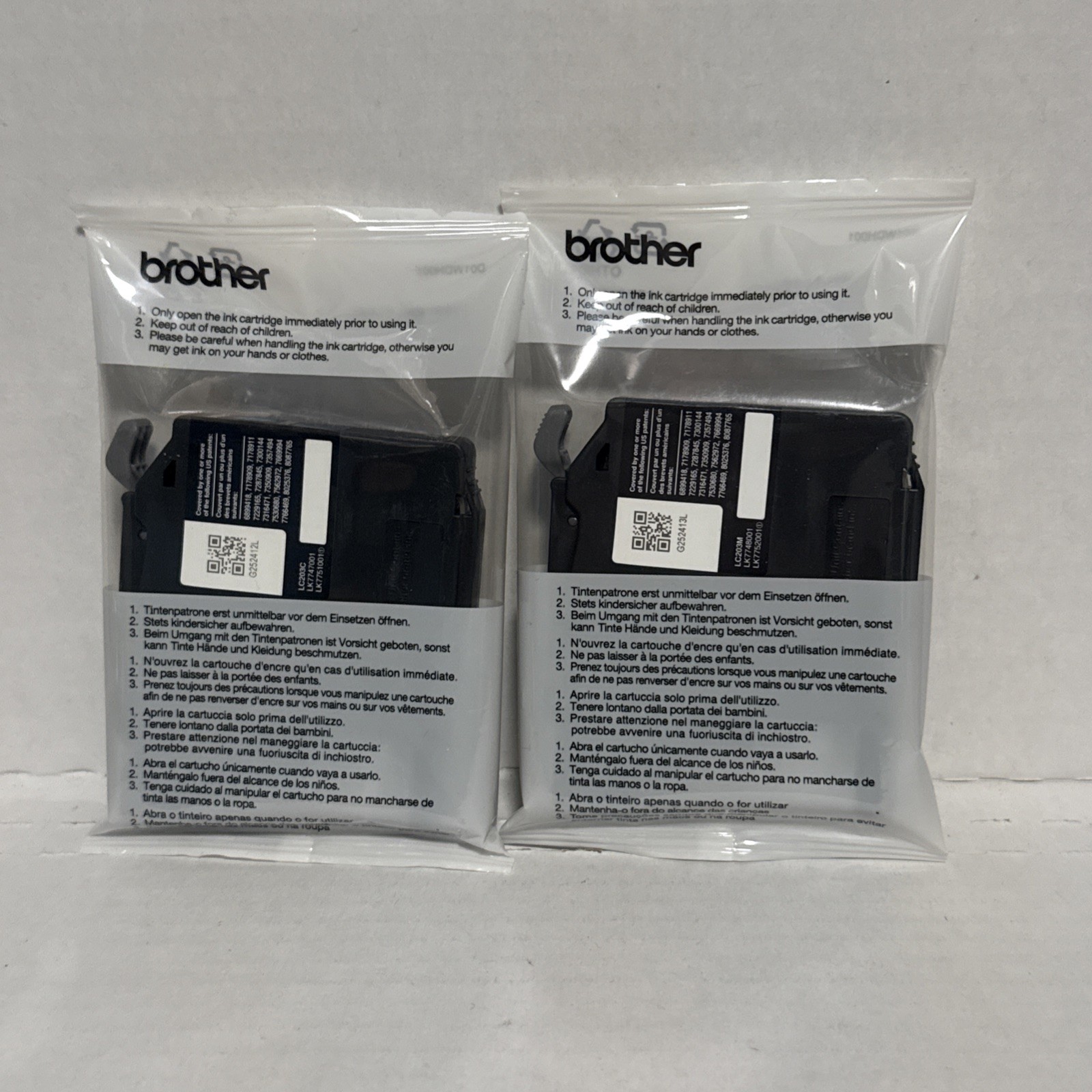 Brother LC203CL XL Ink Cartridge Value Pack Exp: 07/2027 Missing Yellow