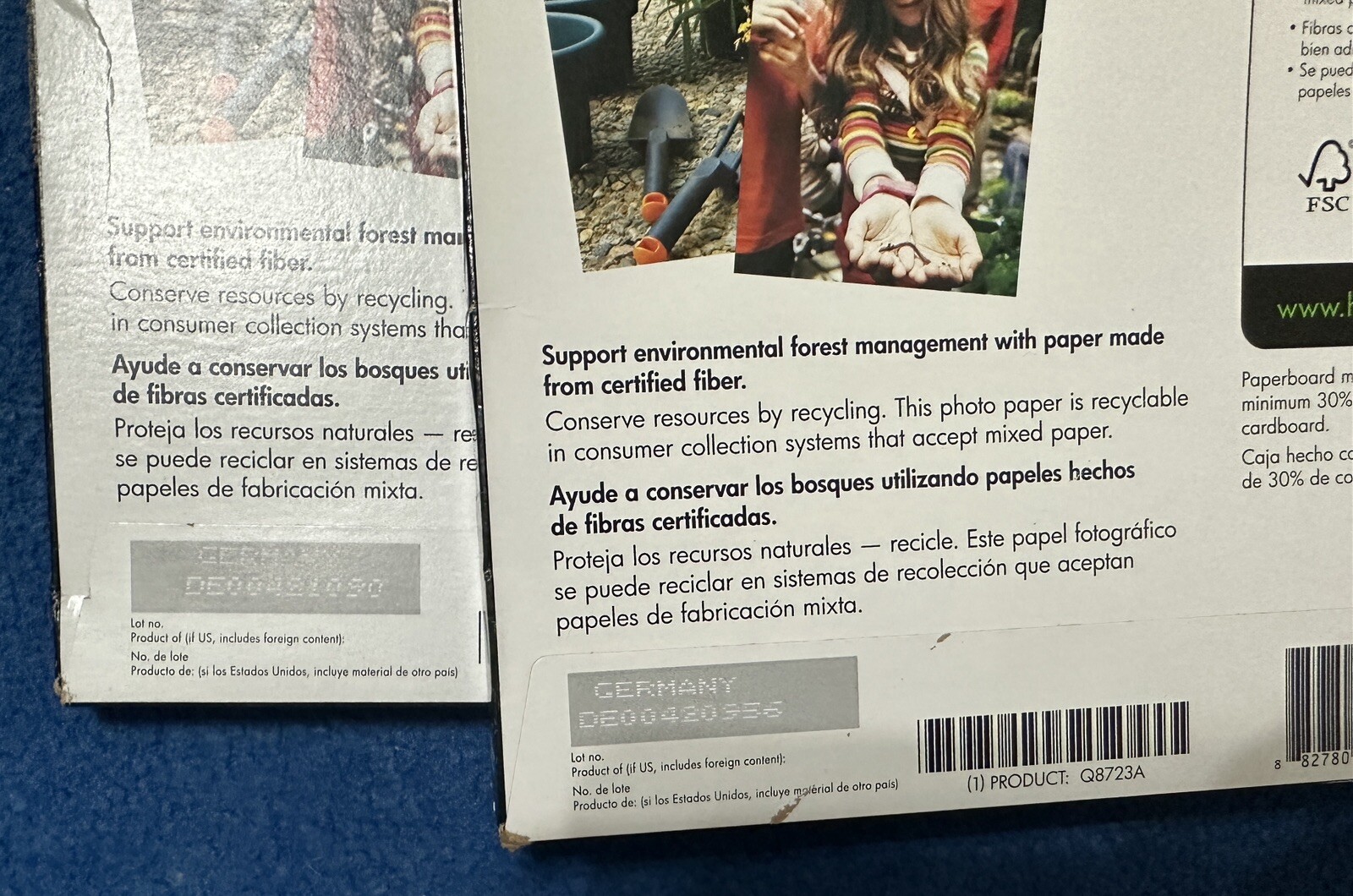 HP Q8723A Everyday Photo Paper Semi Gloss 8-1/2 x 11, 50 Sheet Pack, New!