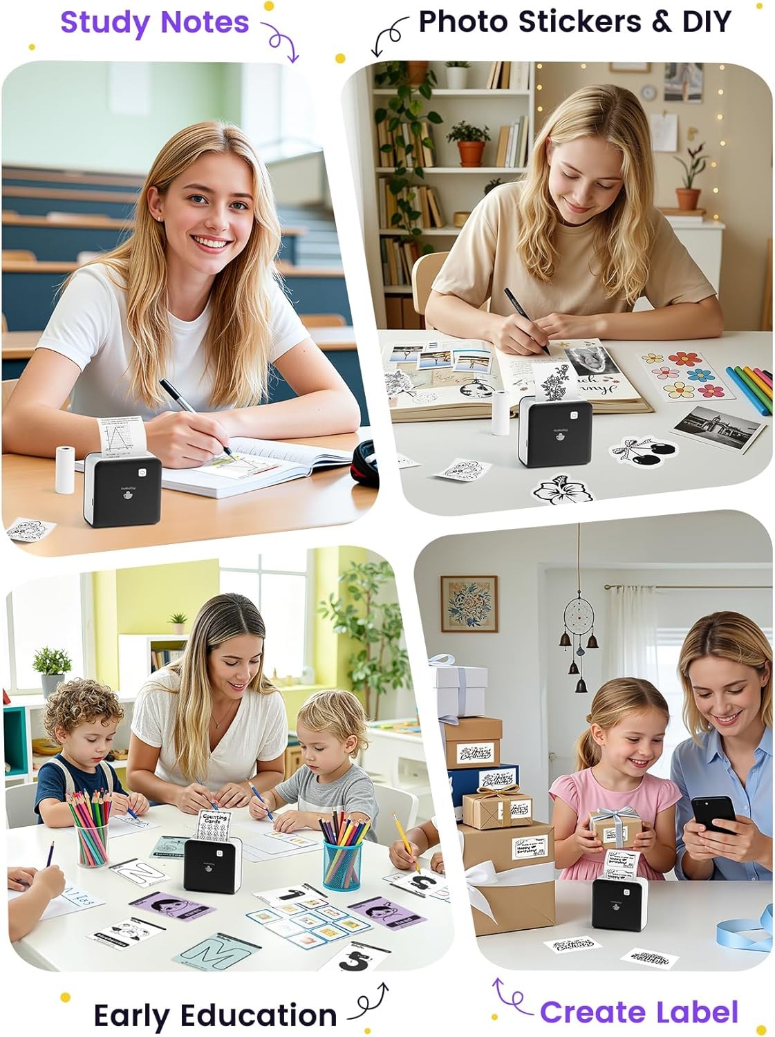 Phomemo M02PRO Bluetooth Wireless Pocket Thermal Photo Printer 300dpi