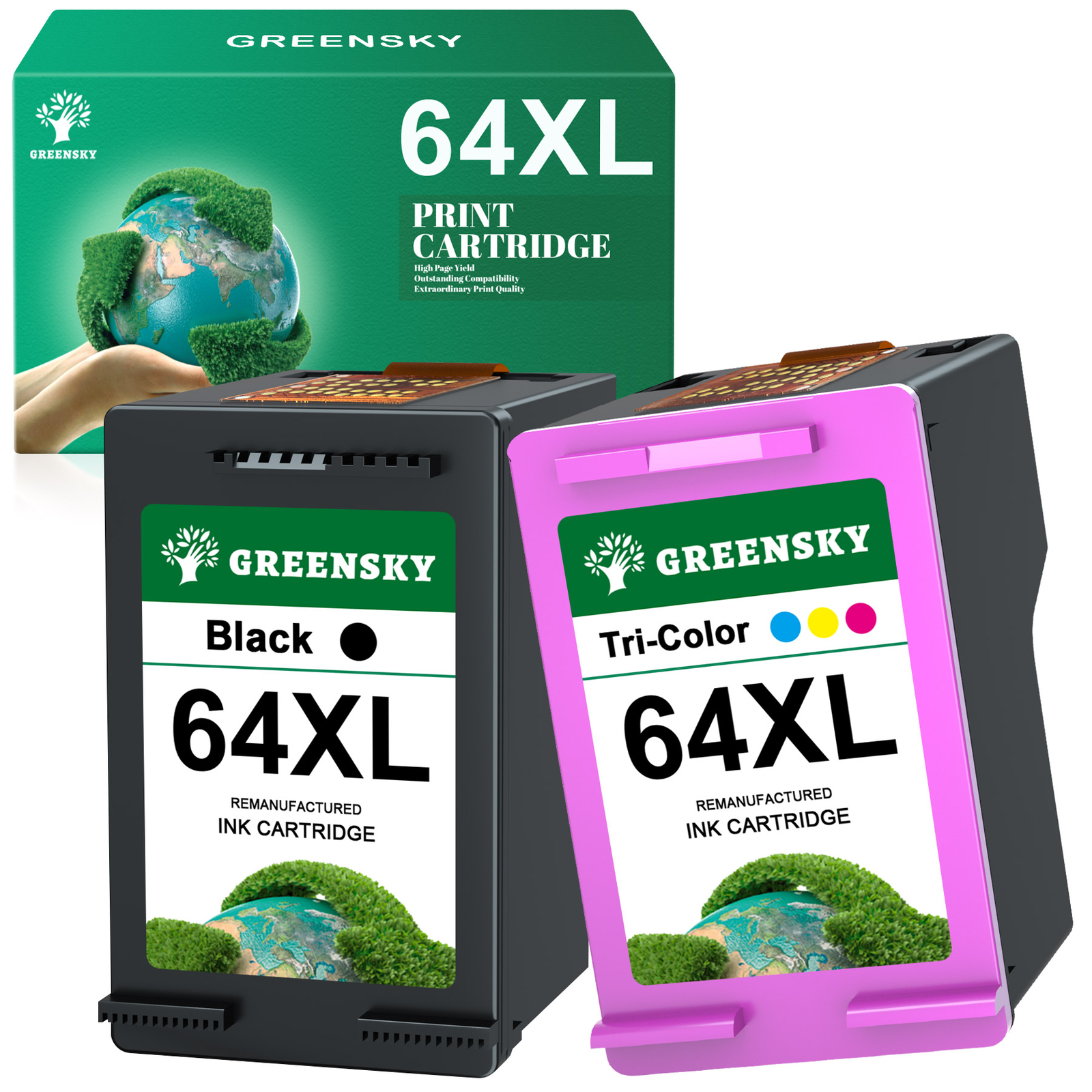 2x 64 XL Ink Cartridges for HP Envy 6220 7120 7164 6230 6258 7820 7830 Printer