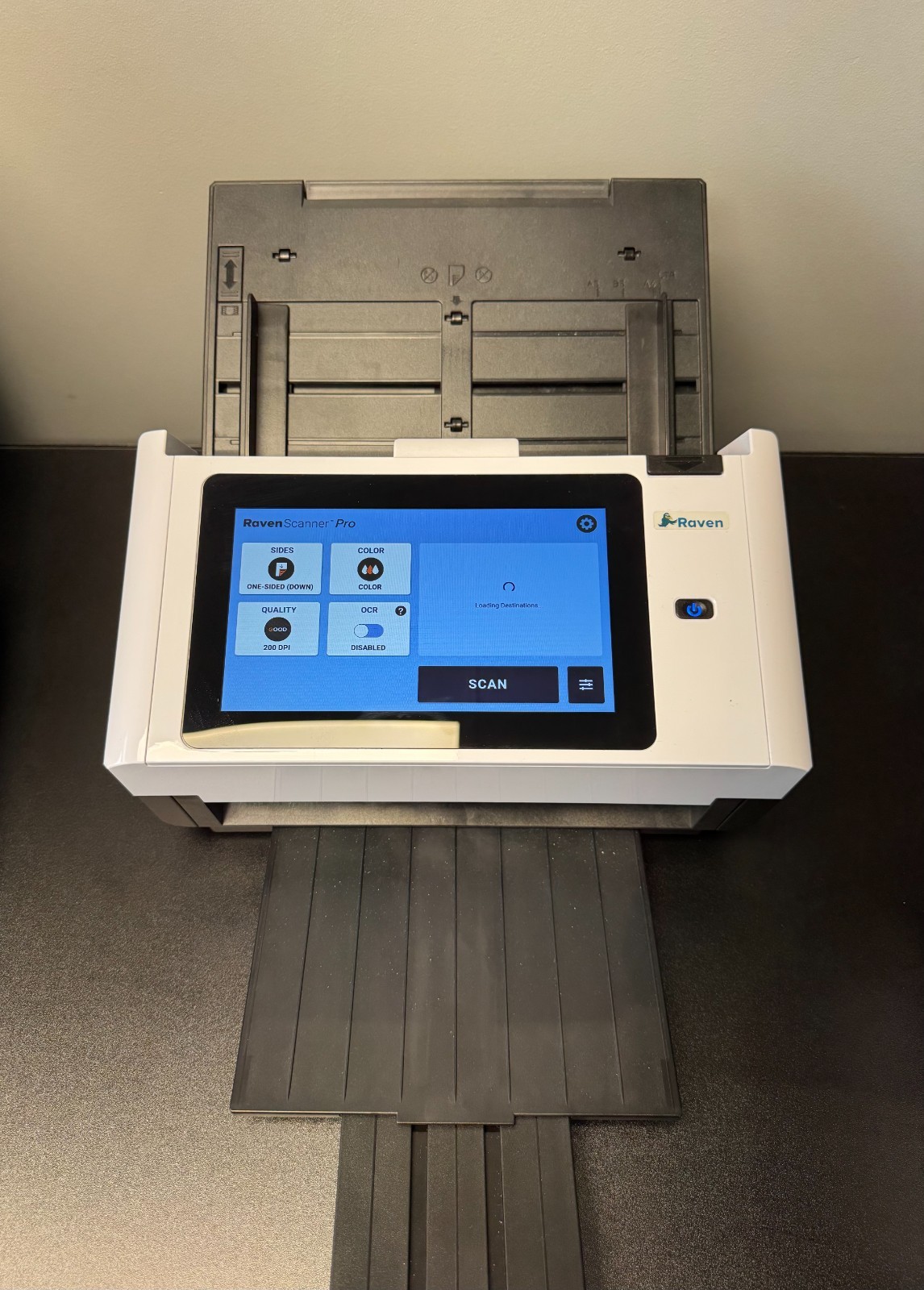 Raven Pro 360W Wireless Desktop Document Scanner Touchscreen WiFi Fast Scan