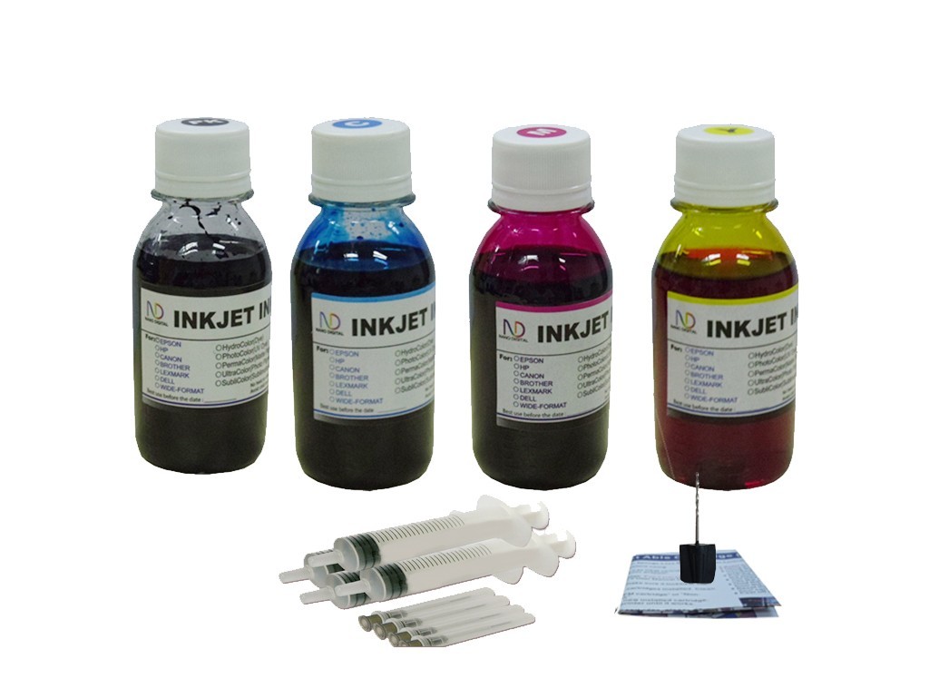 4x100ml refill ink for Canon PG-240 CL-241 PIXMA MG3120 MG3222 MG3520 MX392
