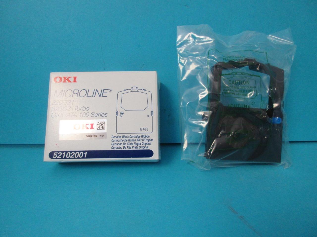 Lot of 2 Genuine Okidata Microline 182/184/186/320/321 Ribbon 52102001