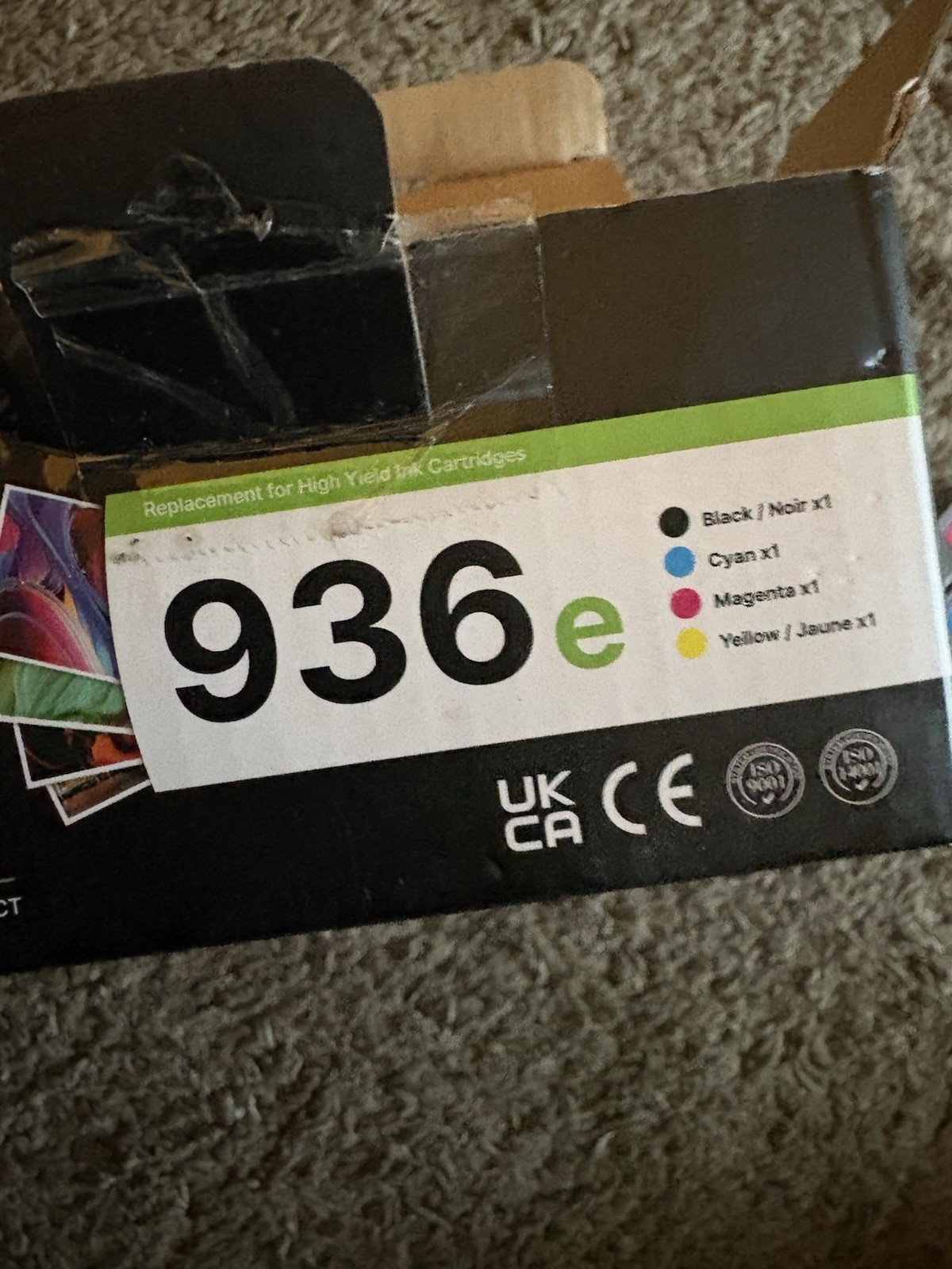 936XL 936e Ink Cartridges Combo 4 Pack: Replacement for HP 936e Ink 936XL