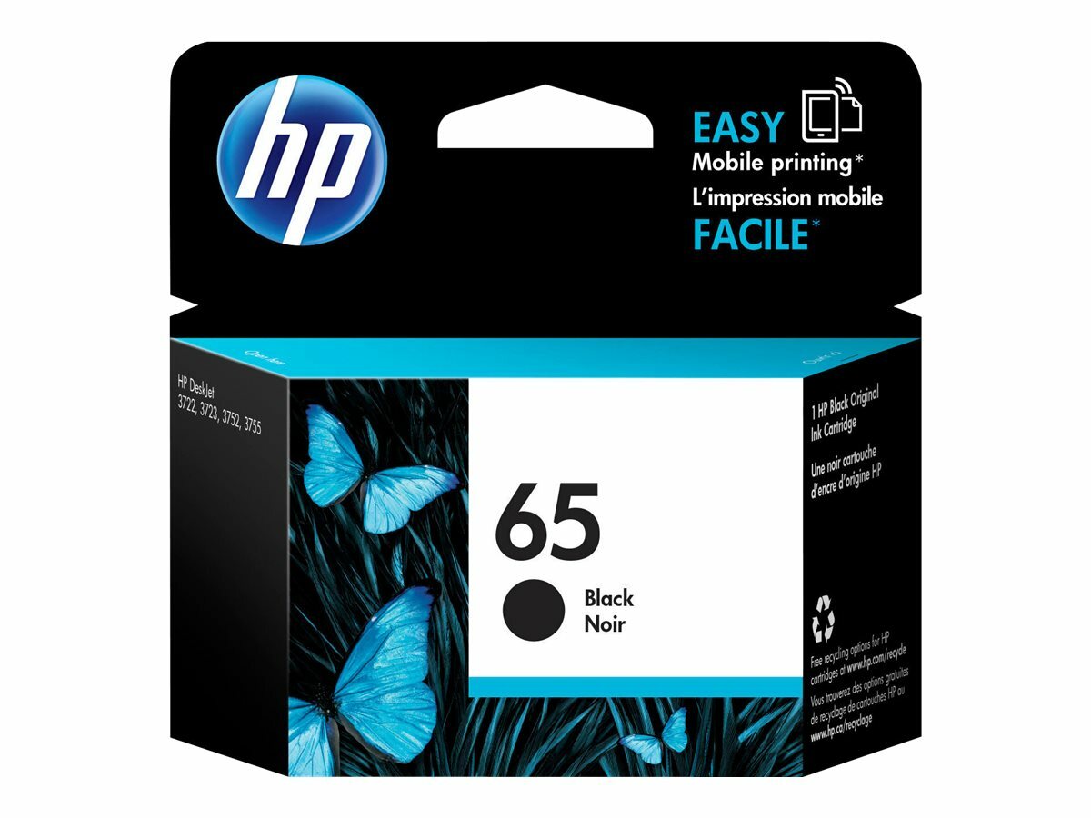 Genuine HP65 Black Tri-Color Ink Cartridge Original for HP AMP 100 DeskJet ENVY