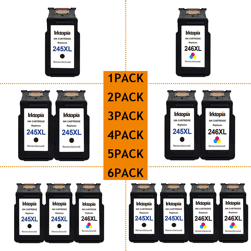 PG-245 XL CL-246 XL Ink for Canon Pixma MG2520 MG2522 TS3122 MX490 TR4520 MX492