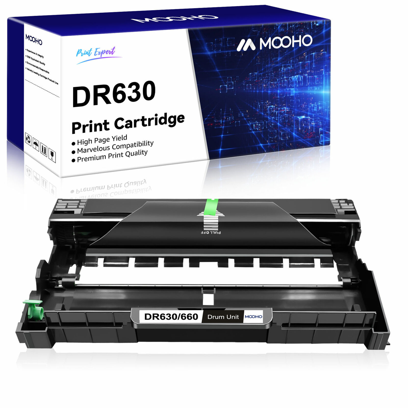 1x DR630 DR660 Drum Unit Replacement for Brother HL-L2320D HL-L2340DW L2360DW