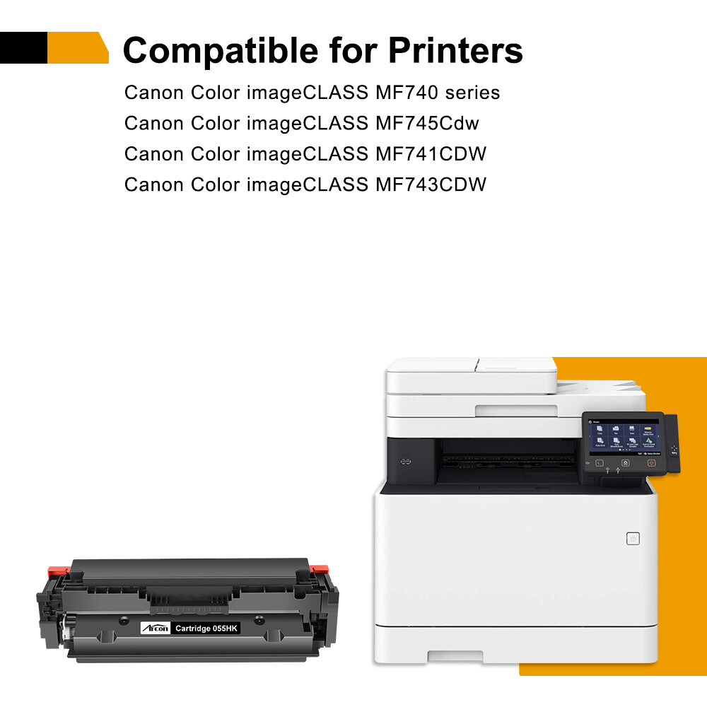 Toner Cartridge Compatible for Canon 055 CRG 055H ImageClass MF741Cdw LBP663Cdw