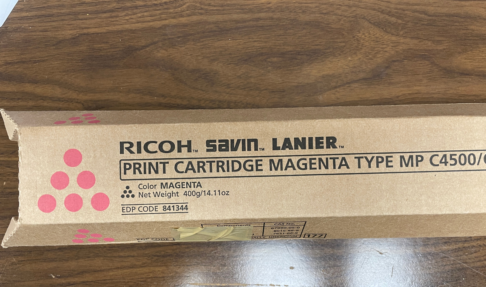 Ricoh Savin Lanier 841344 MAGENTA MP C4500/C4540/LD445C