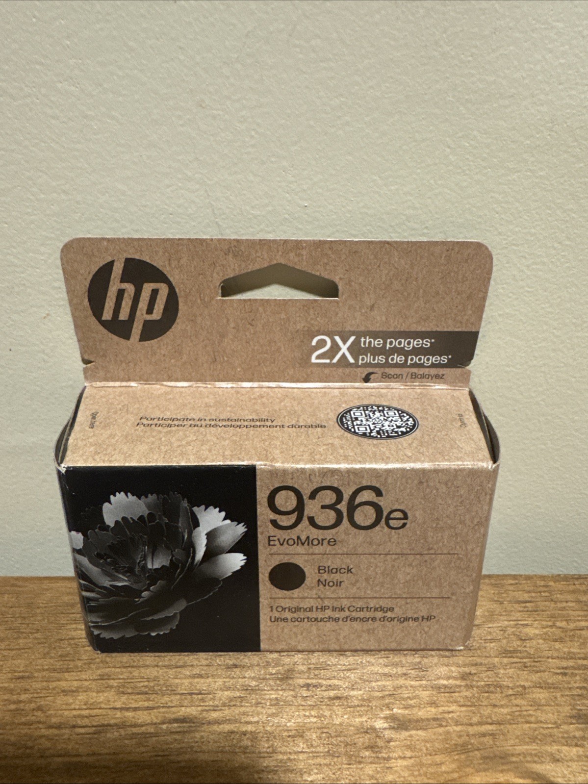 HP 936e EvoMore Black Original Ink Cartridge, 2,500 pages, 4S6V6LN Exp 2026 Aug