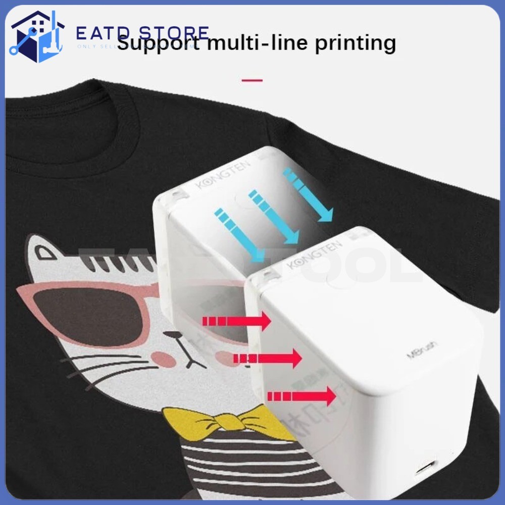 Color Handheld Inkjet Printer Mini Portable Wireless Mobile WIFI USB Bluetooth