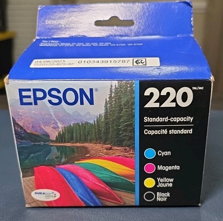 Epson 220 Standard Capacity 4 Ink Cartridges EXP 03/2028