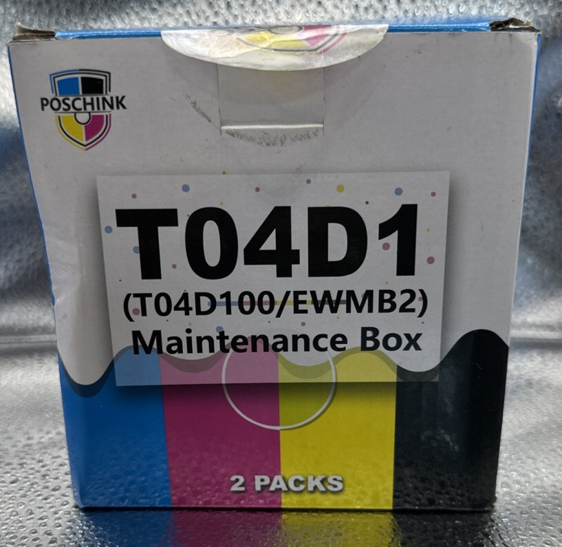 Poschink T04D1 T04D100 Ink Maintenance 2 Box for ECOTANK WITH CHIP