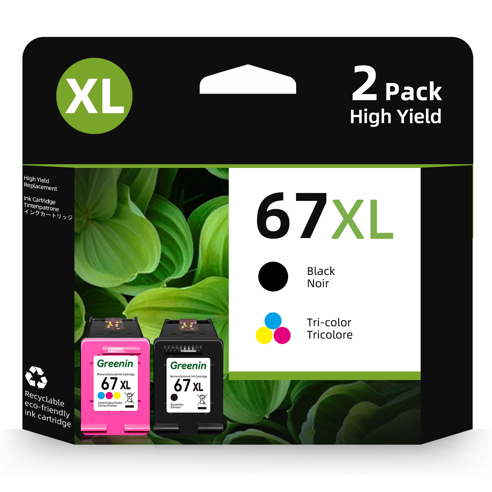 67XL Ink Cartridges for HP Deskjet 2755 4155 2720e for HP Envy 6010 6055 6020e