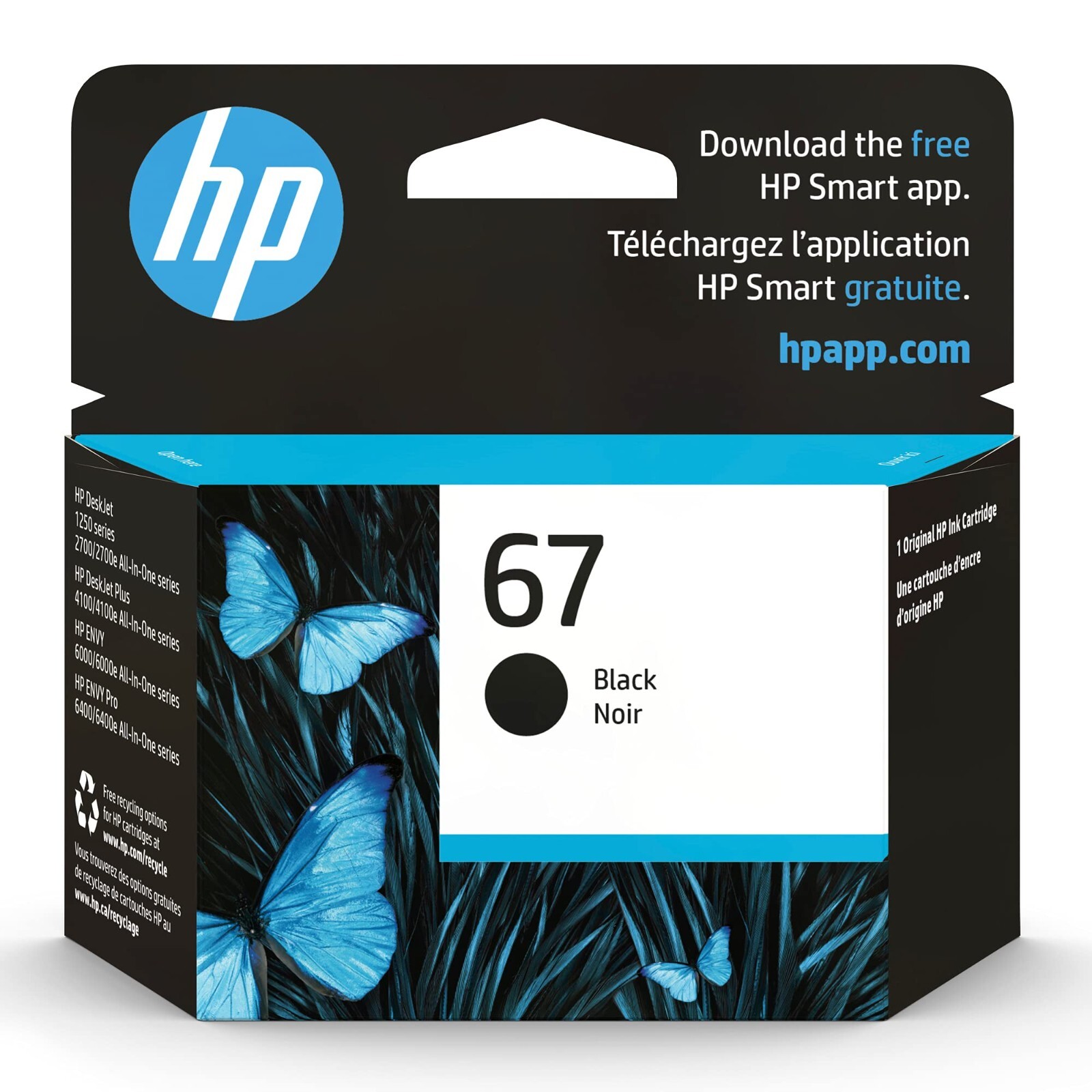 HP 67 (3YM56AN) Black Original Ink Cartridge