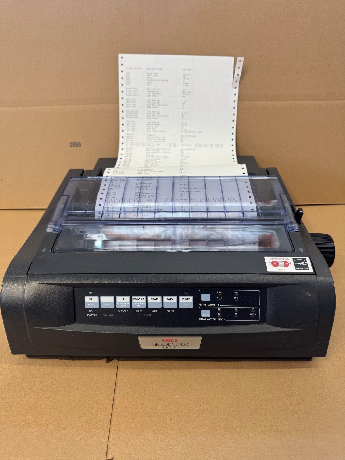 Re Conditioned Oki MICROLINE 420 Black Oki Data Dot Matrix Printer