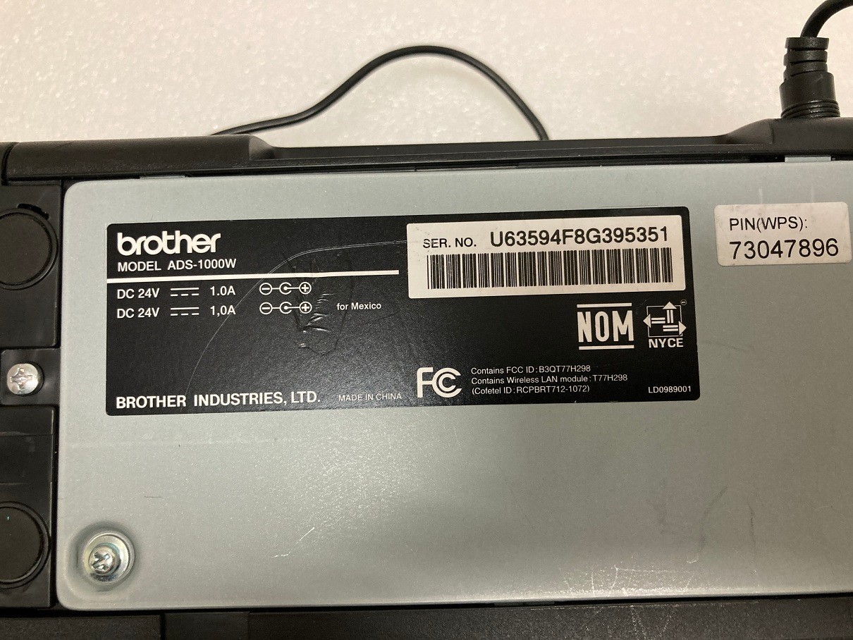 Brother ImageCenter Compact Document Scanner, ADS-1000W