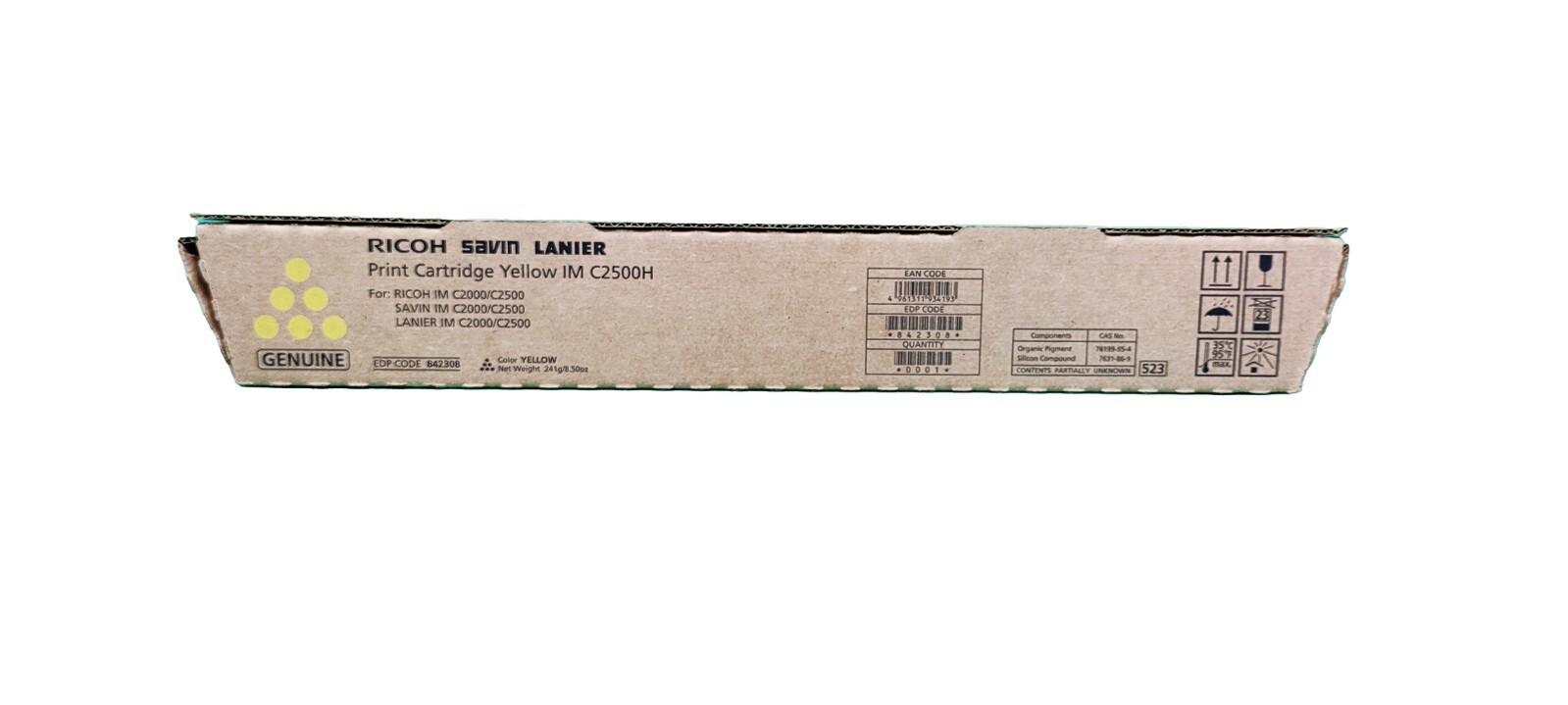 Genuine Ricoh Yellow Toner Cartridge | 842308 | IM C2500H