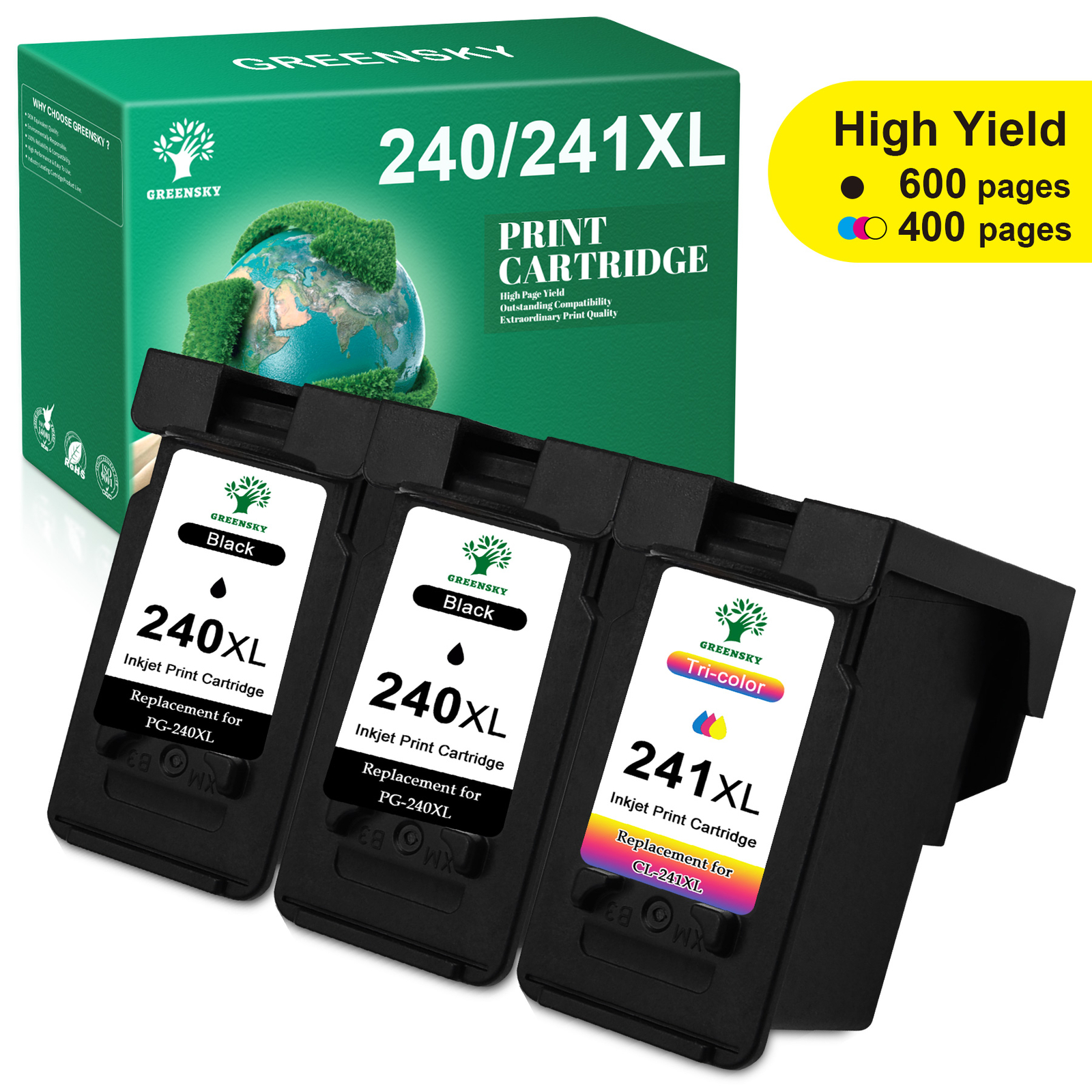 Ink Replacement for Canon PG-240XL CL-241XL PIXMA MG3520 MG3220 MG3620 MX392 lot