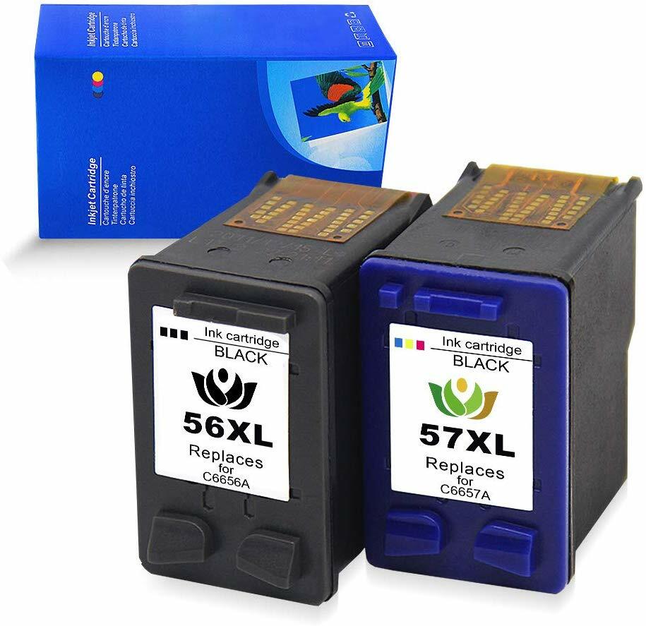 2pk for HP 56 & 57 Ink fits Deskjet 450 5150 5550 5650 5850 9650 9670 9680