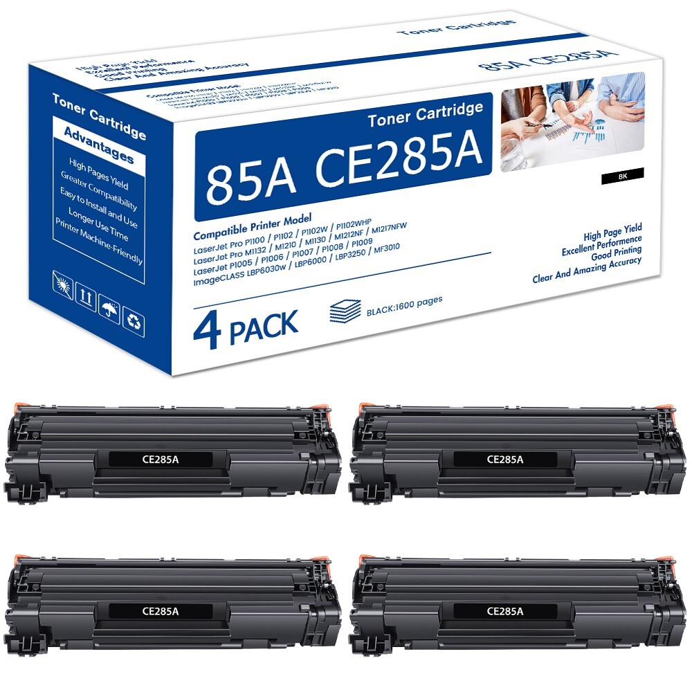 4x Toner Compatible for HP 85A Laser Jet P1102 P1102w M1212nf m1217nfw MFP