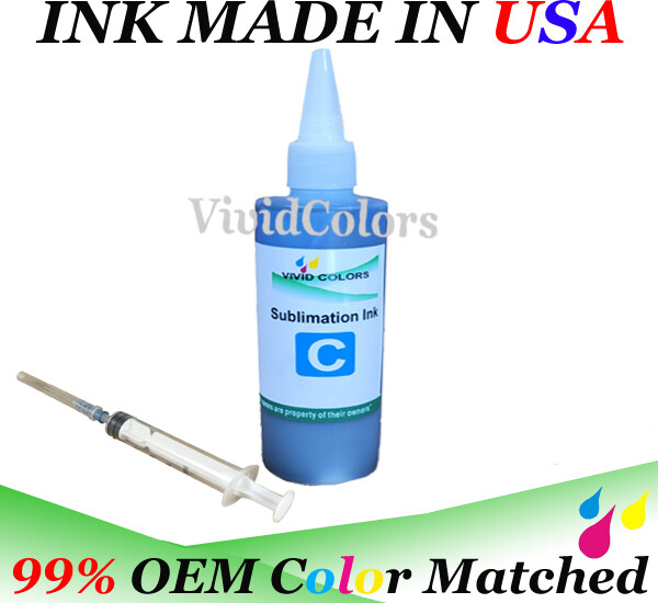 PREMIUM DYE SUBLIMATION INK 100ML BOTTLES FOR Ecotank ET-2720 ET- 2760 PRINTERS