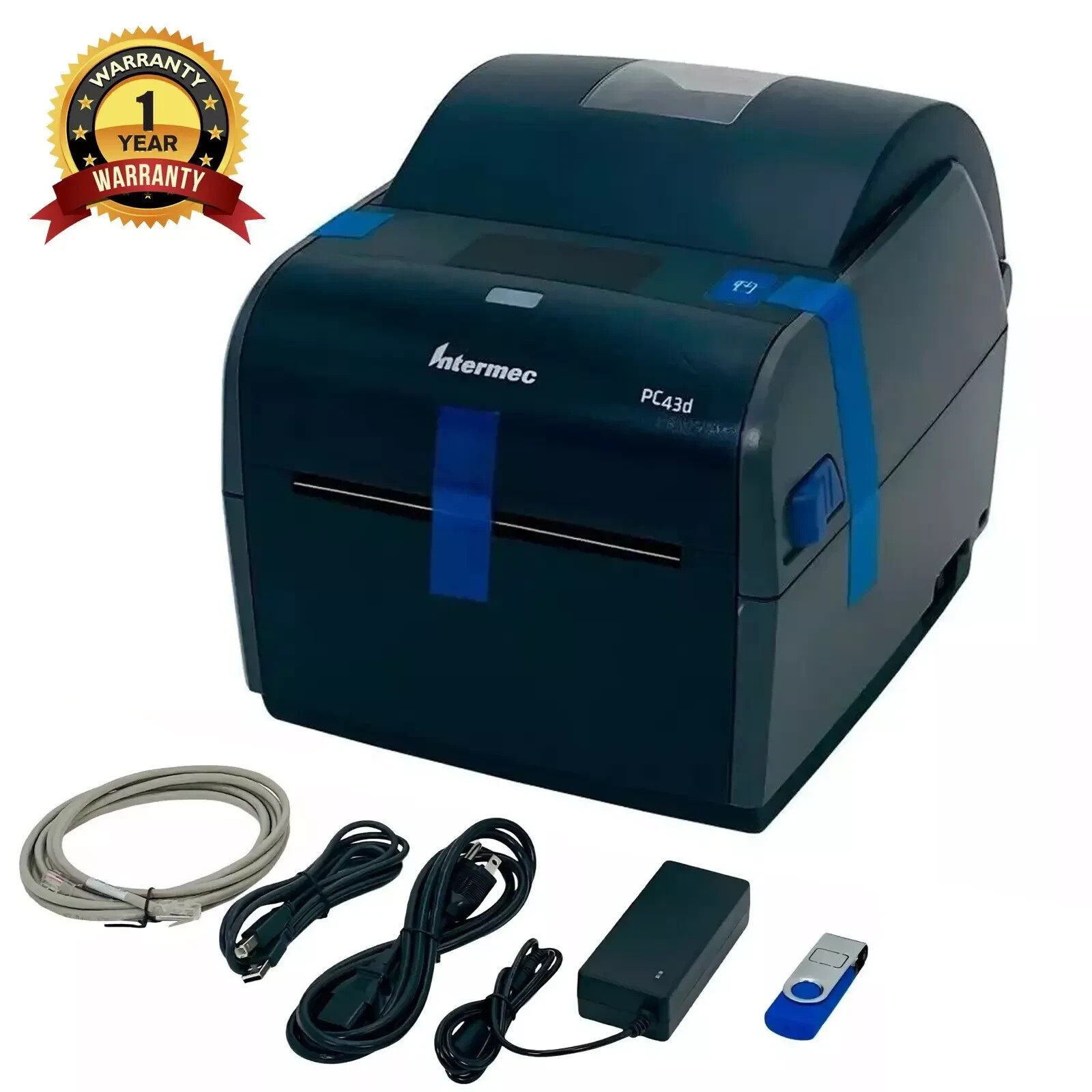REMANUFACTURED Intermec PC43d Direct Thermal Label Printer USB LAN 1 YR WARRANTY