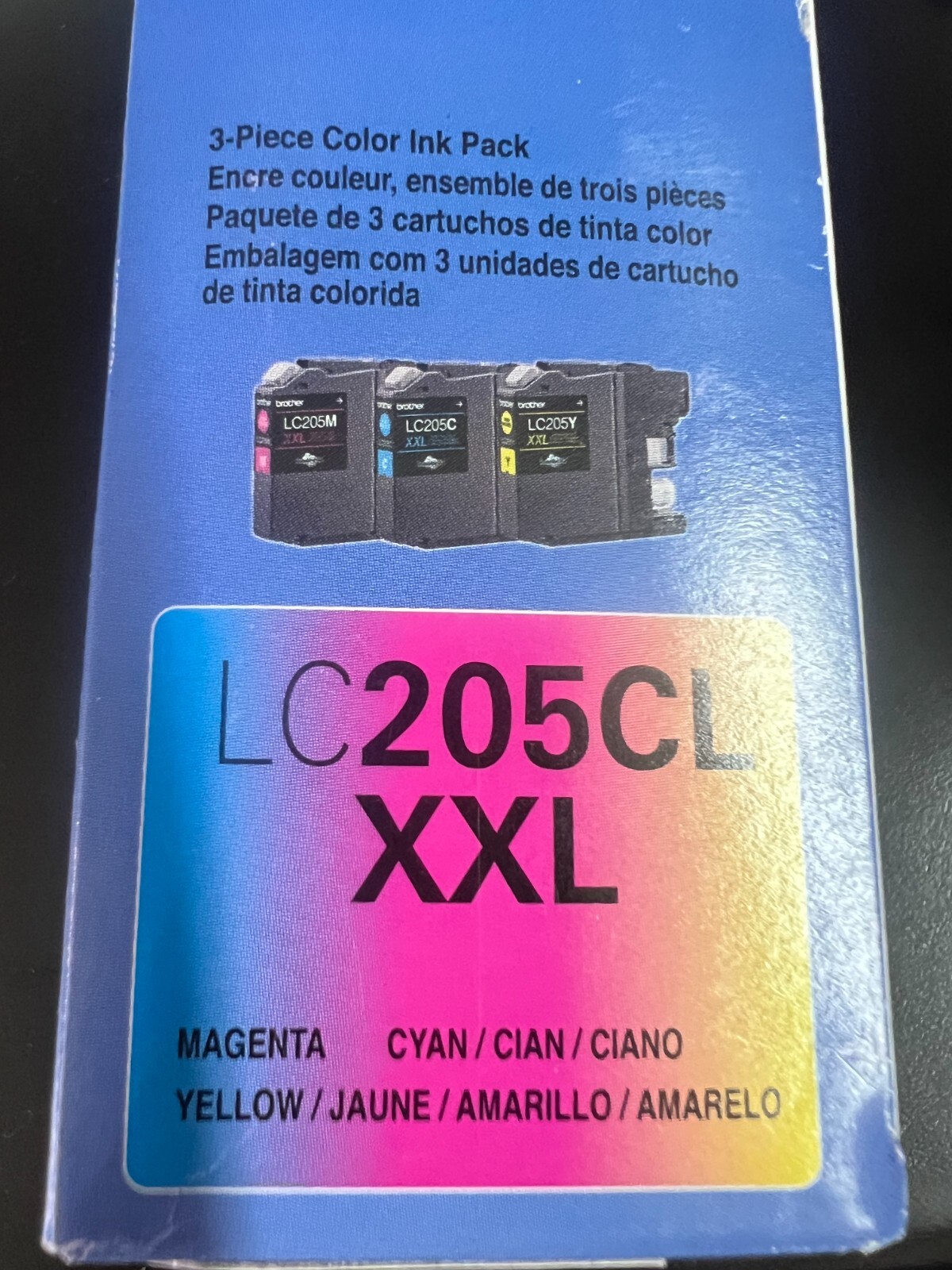 Genuine Brother LC205XL Cyan Magenta Yellow 3PK Ink Cartridges 9183
