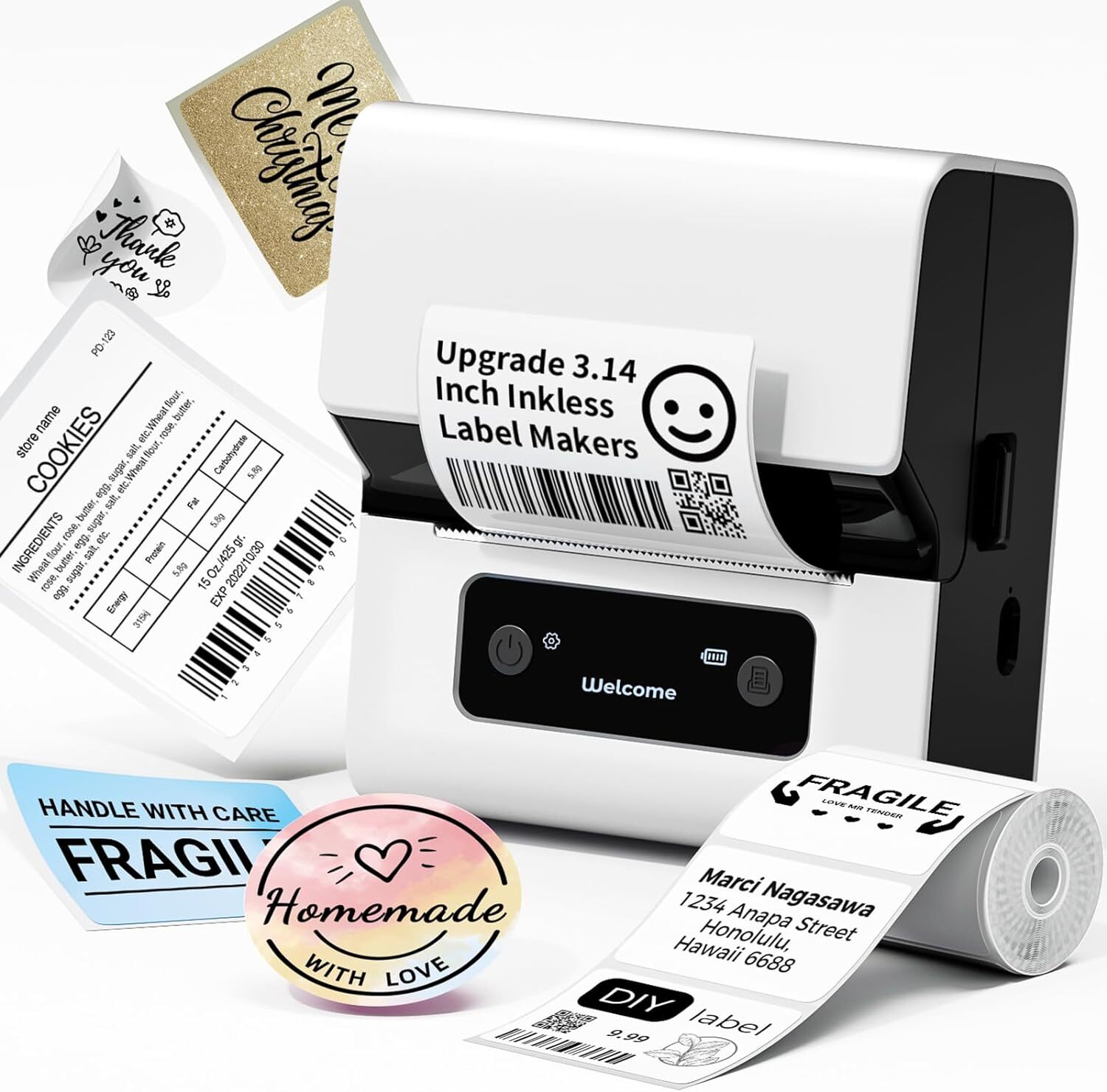 Phomemo M221 Barcode Label Printer Sticker Maker Bluetooth Thermal Printer Lot