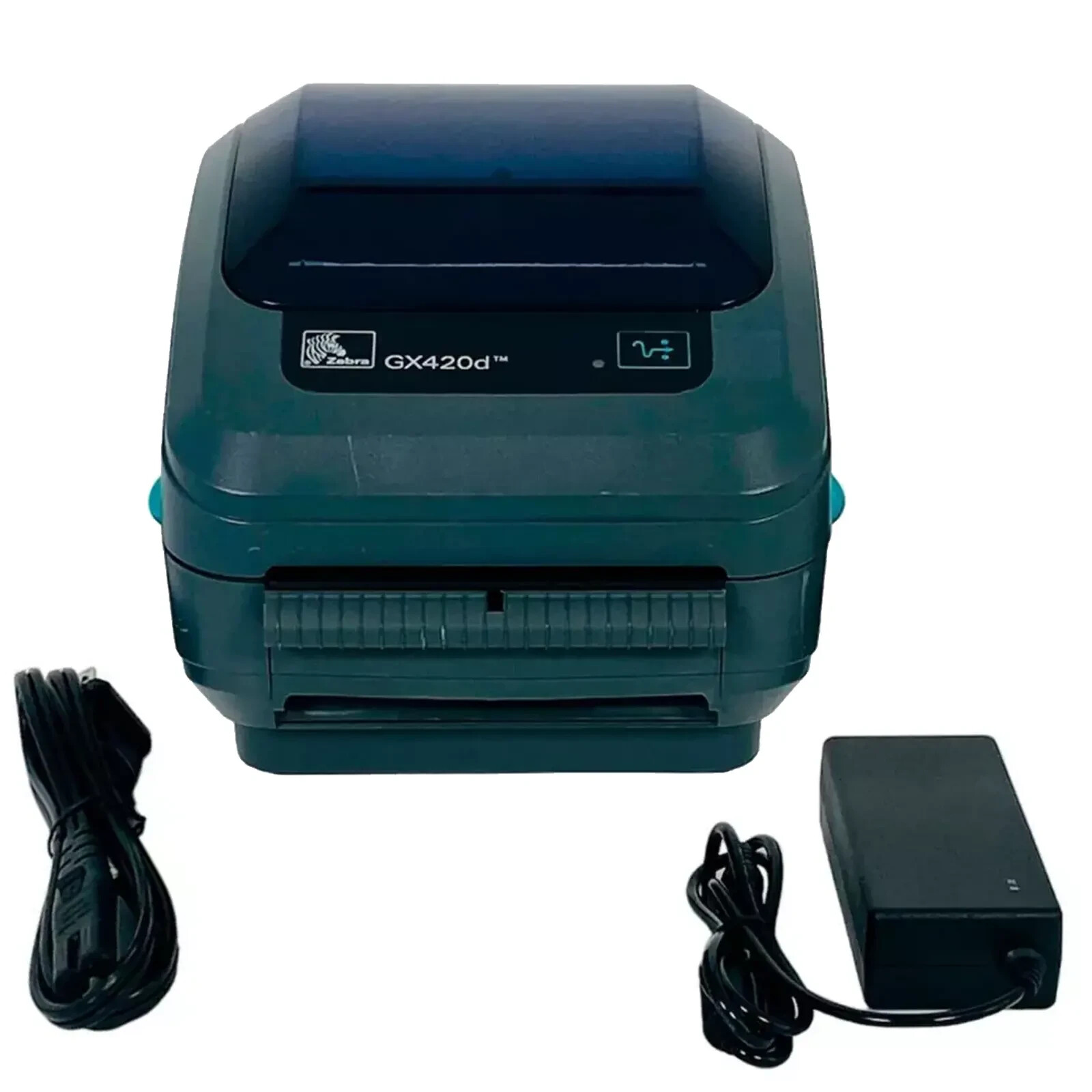 TESTED Zebra GX420d Direct Thermal Barcode Label Printer Dispenser USB Serial