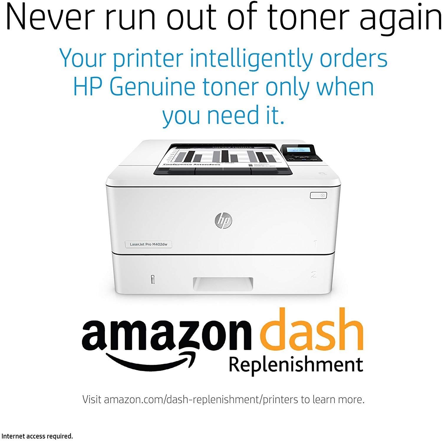 HP LaserJet Pro M402dn Laser Printer with Built-in Ethernet & Duplex (C5F94A)